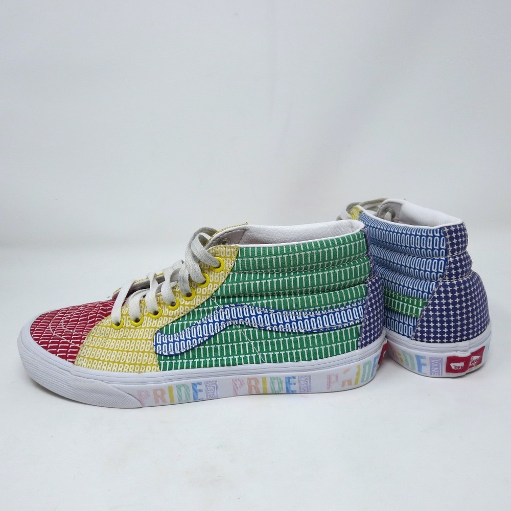 Vans Sk8 Hi LGBTQ+ Pride Month Sneakers Mens Size 8 or Womens 9.5 High Top Shoes